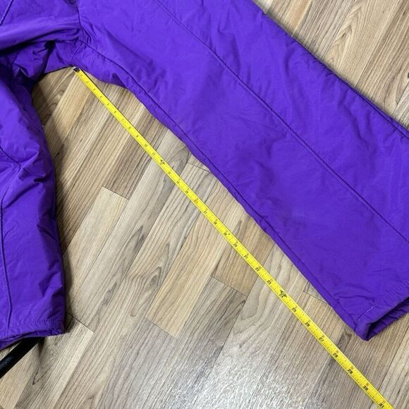 Vintage Sz M 10/12 Purple White Ski Suit Jacket Overall Pants 80s St John’s Bay - Picture 16 of 16